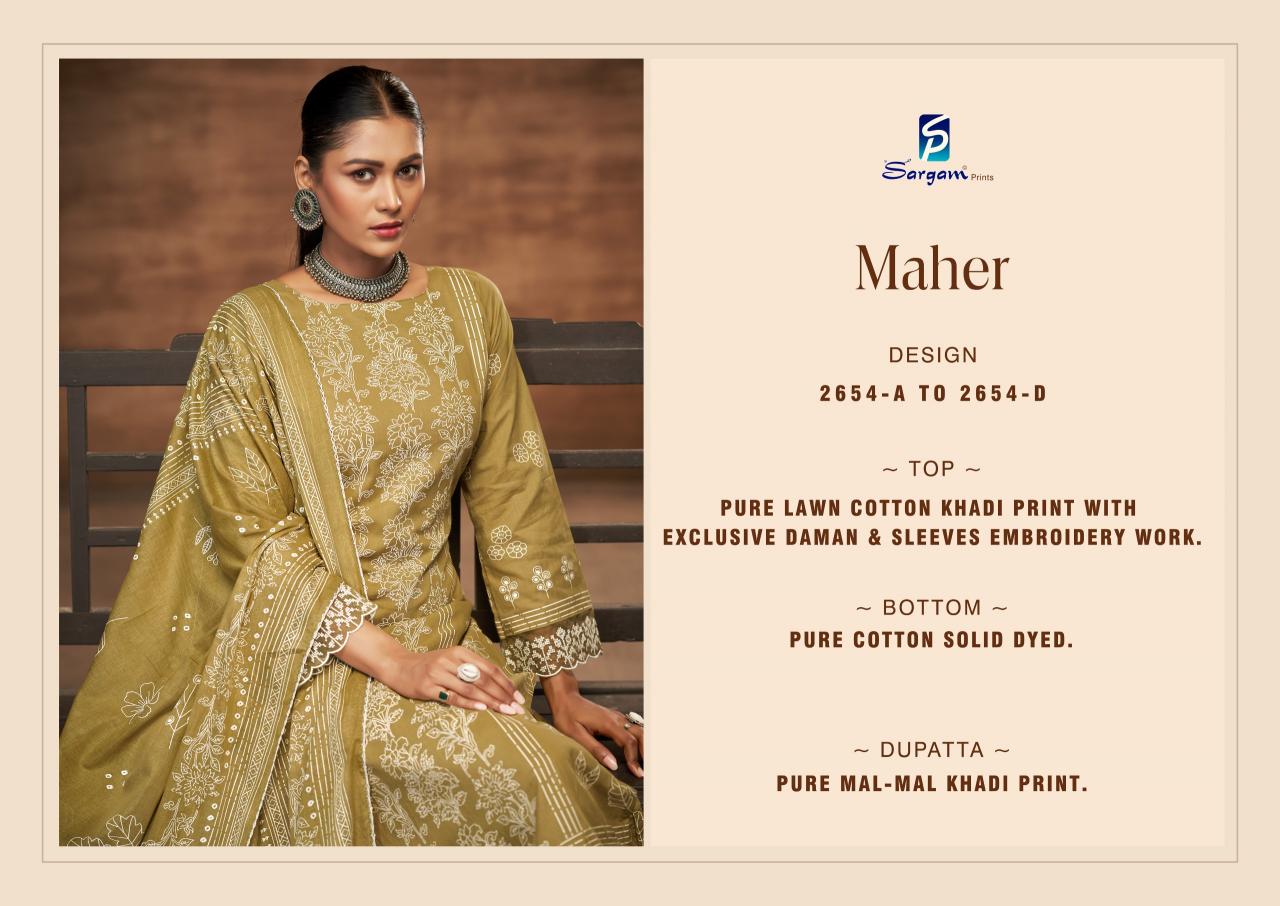 Sargam Maher Catalog surat dress material wholesale shop