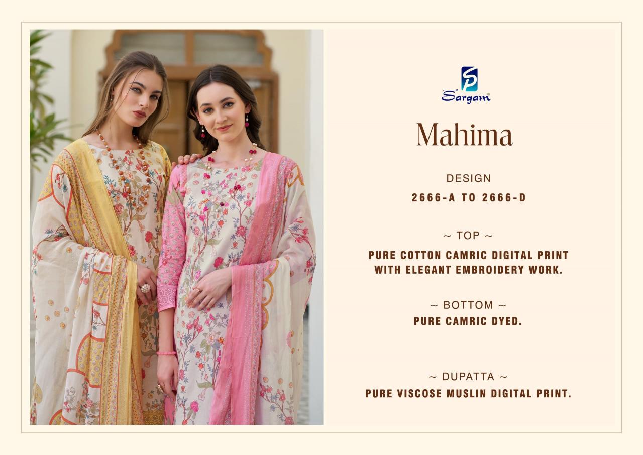 Sargam Mahima catalog ethnic dress material wholesale 