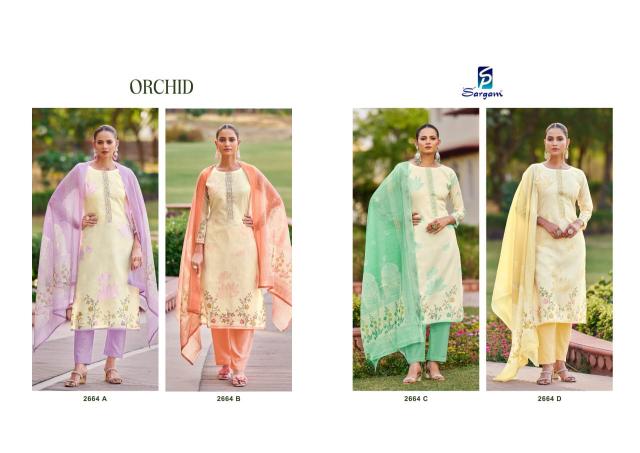 Sargam Orchid catalog surat dress material shop