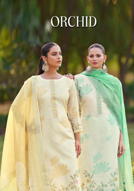 Sargam Orchid catalog surat dress material shop