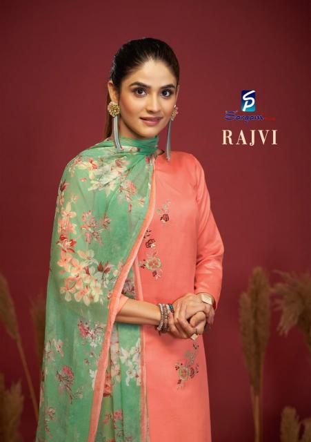 Sargam Rajvi catalog wholesale dress materials in bangalore with price 