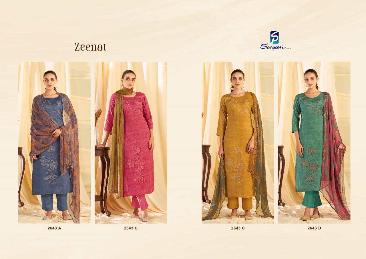 Sargam Zeenat catalog ahmedabad dress material wholesale market