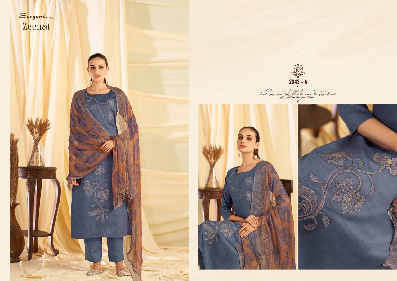 Sargam Zeenat catalog ahmedabad dress material wholesale market
