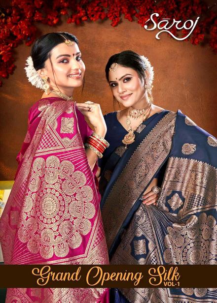 Saroj Grand opening silk vol.1 50*600 silk  in surat with price wholesale