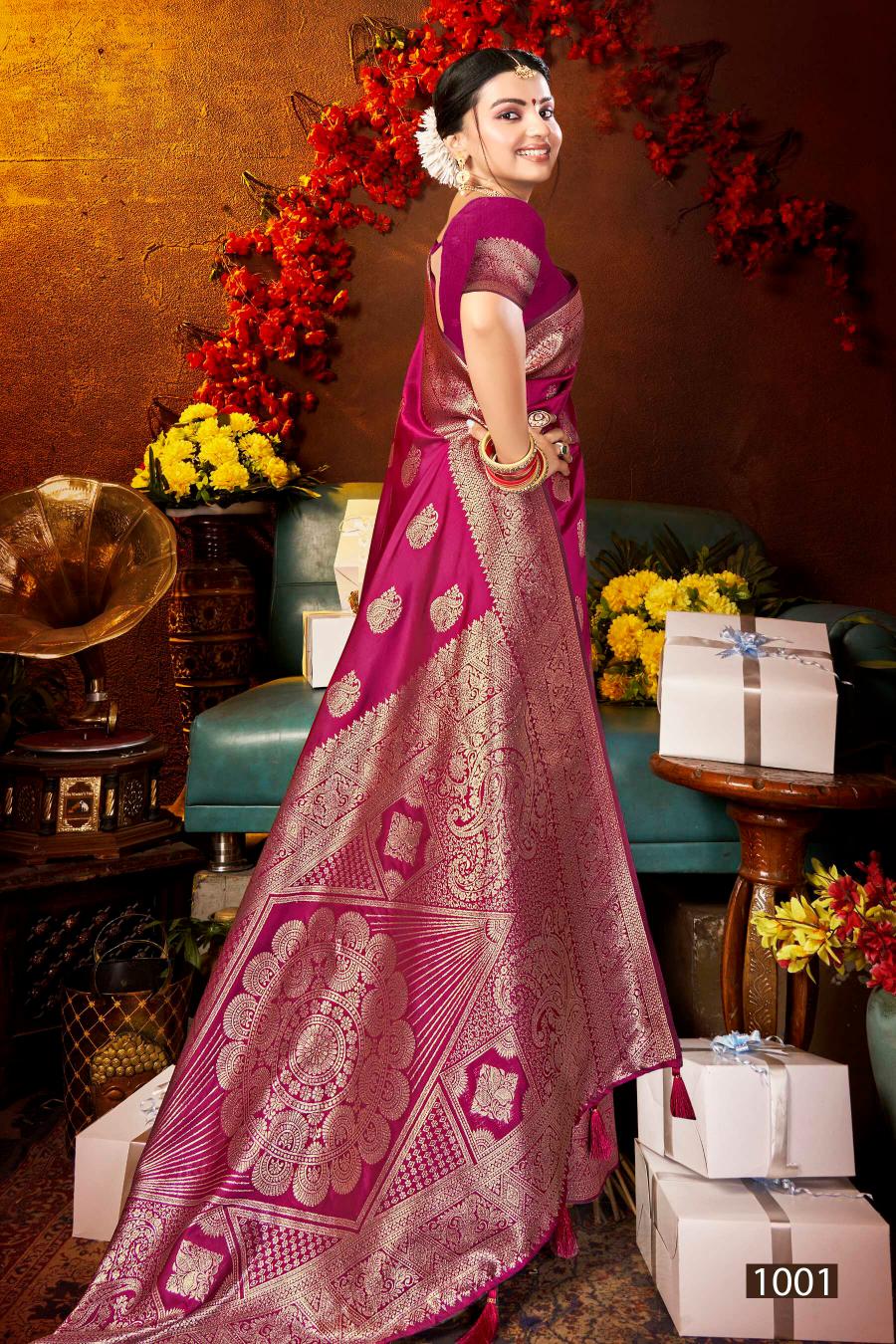 Saroj Grand opening silk vol.1 50*600 silk  in surat with price wholesale