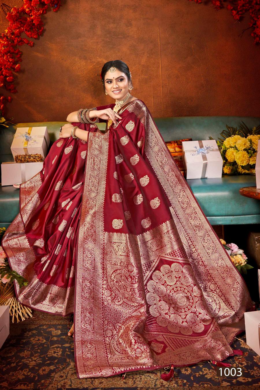 Saroj Grand opening silk vol.1 50*600 silk  in surat with price wholesale