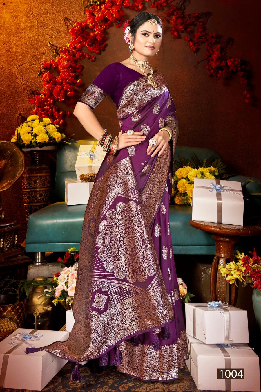 Saroj Grand opening silk vol.1 50*600 silk  in surat with price wholesale