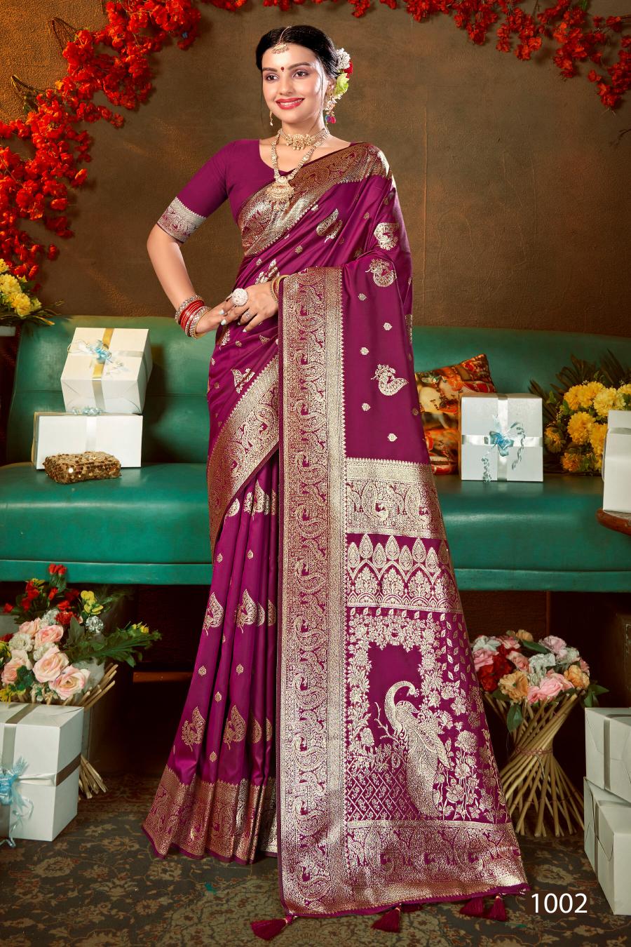 Saroj Grand opening silk vol.4 50*600 silk  in surat with price wholesale
