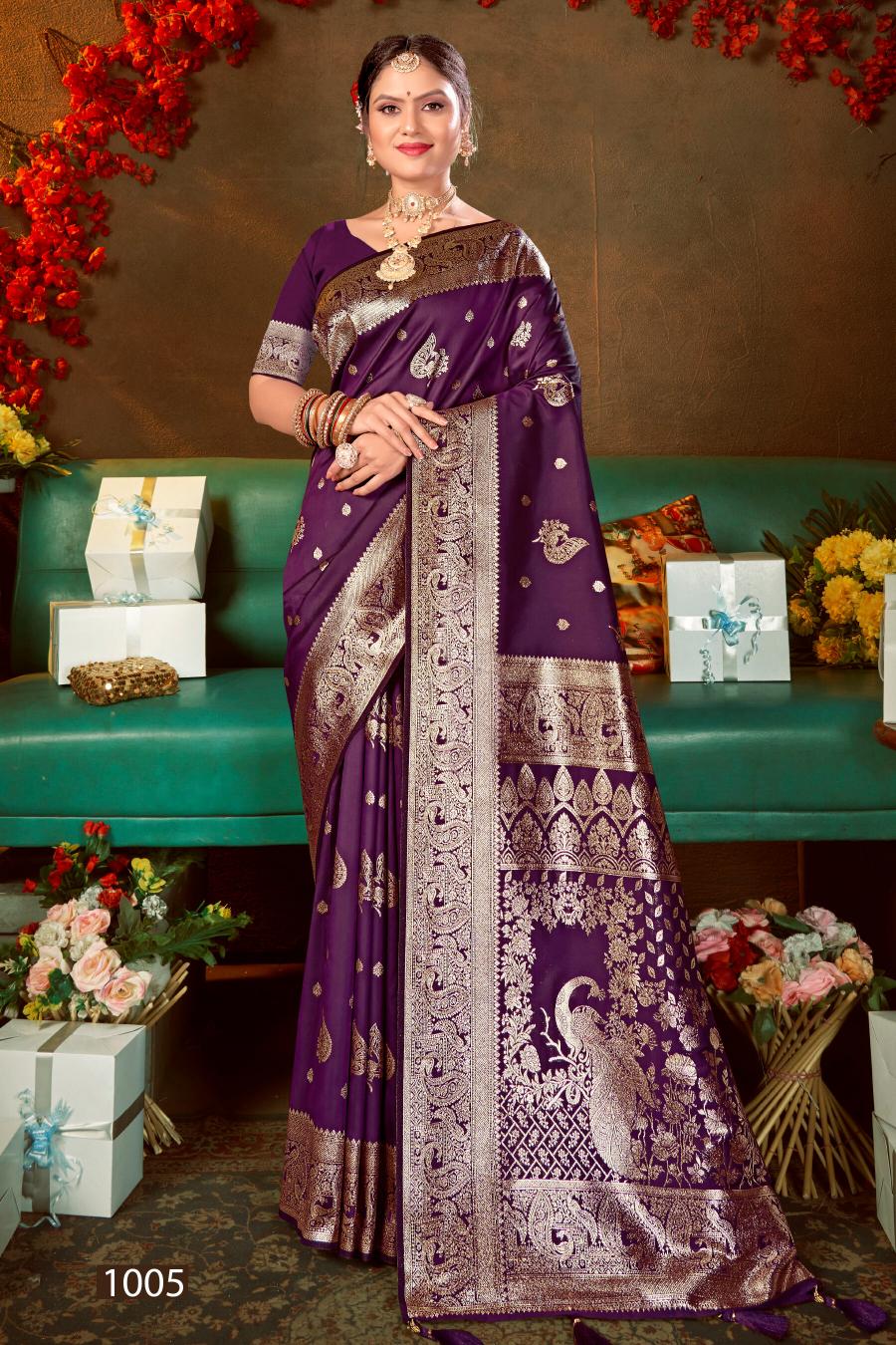 Saroj Grand opening silk vol.4 50*600 silk  in surat with price wholesale
