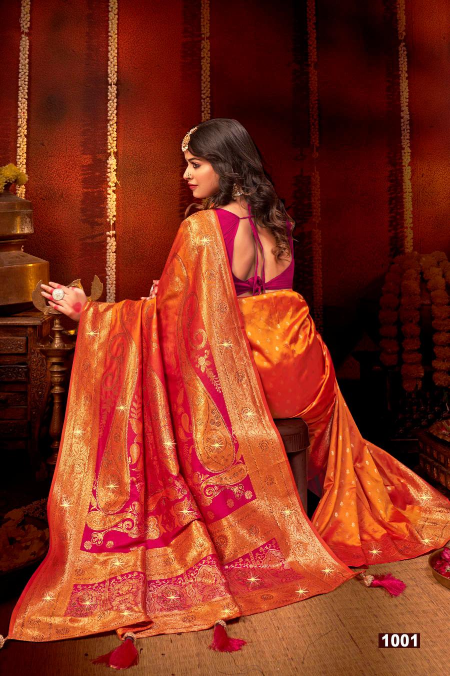 Saroj Megh mayur saroski vol.1 Soft silk saree surat with price wholesale