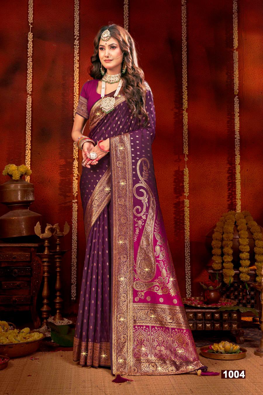 Saroj Megh mayur saroski vol.1 Soft silk saree surat with price wholesale