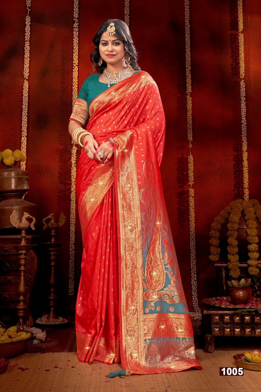 Saroj Megh mayur saroski vol.1 Soft silk saree surat with price wholesale