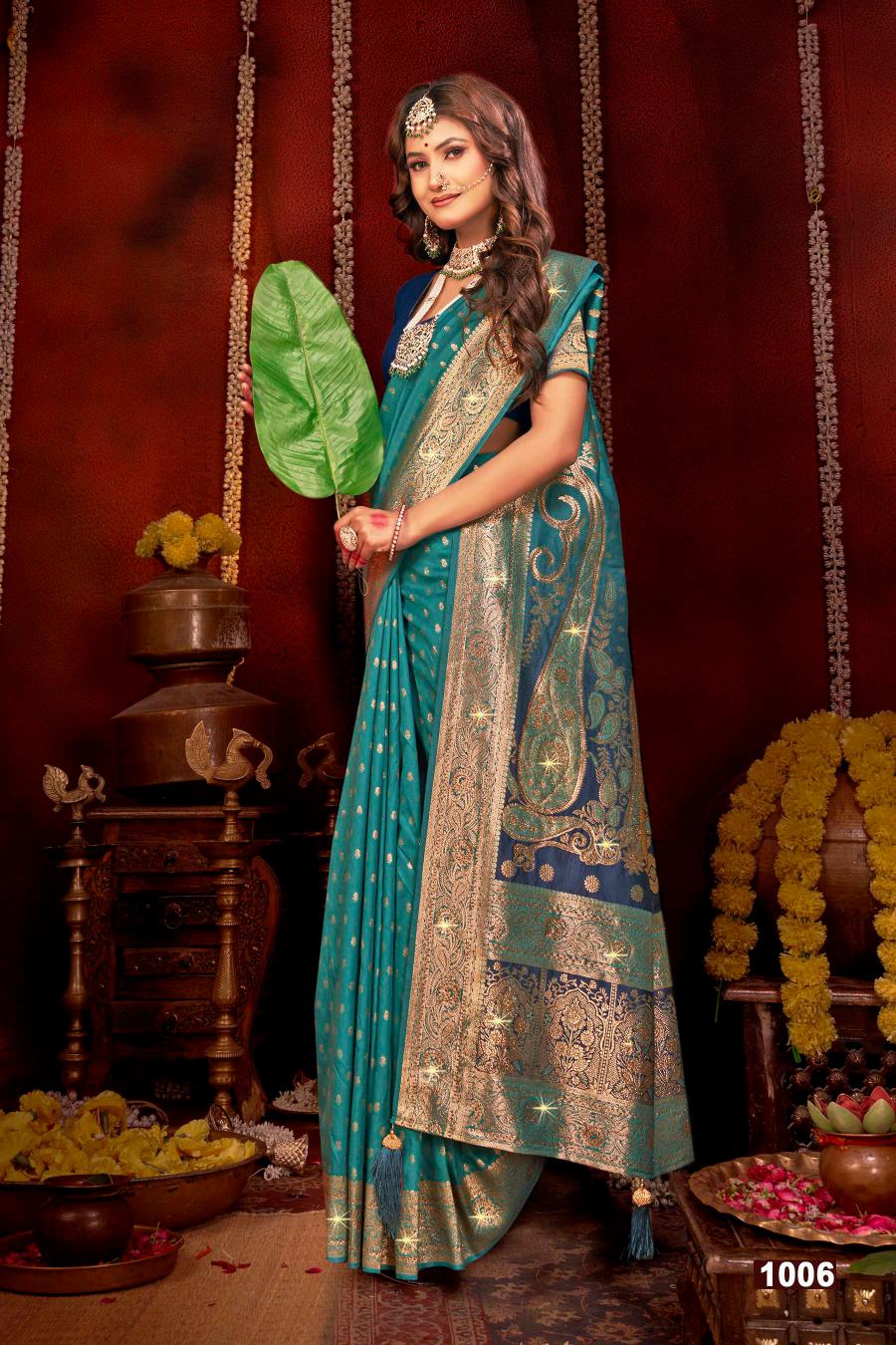 Saroj Megh mayur saroski vol.1 Soft silk saree surat with price wholesale