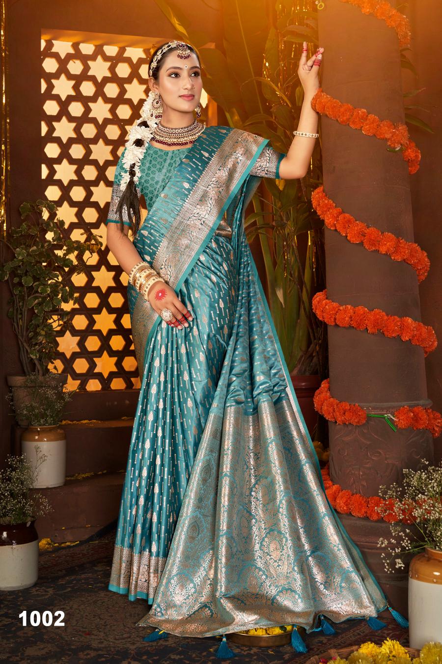 Saroj Sanwaree satin saroski vol.5 Sattin silk in surat with price wholesale