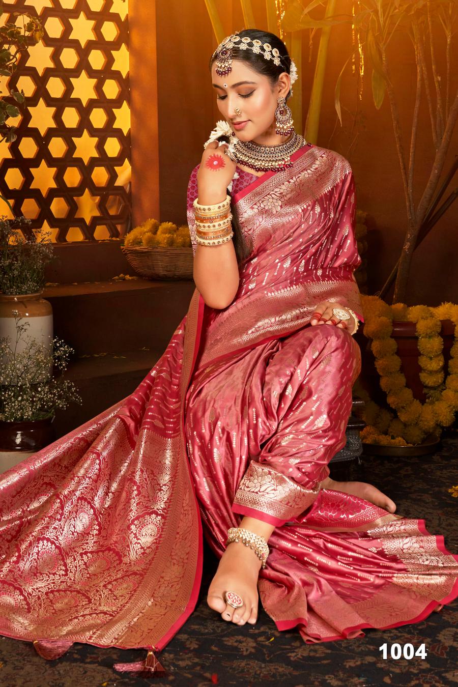 Saroj Sanwaree satin saroski vol.5 Sattin silk in surat with price wholesale