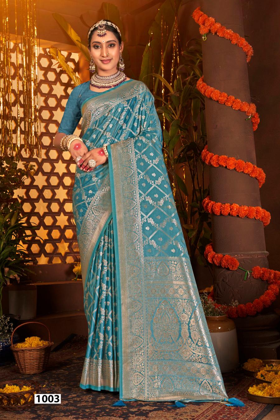 Saroj Sanwaree satin saroski vol.6 Sattin silk in surat with price wholesale