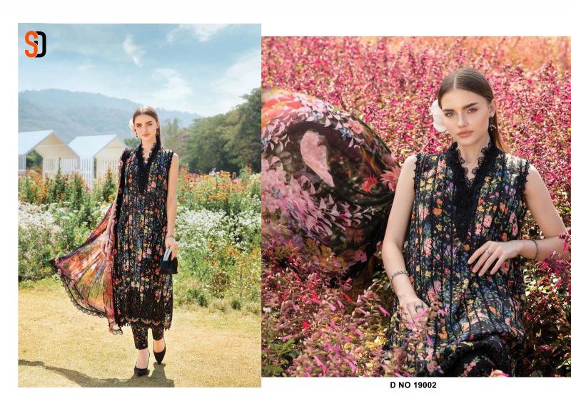 Shraddha Maria B Chikankari Vol 19 catalog Cotton Dupatta online pakistani plazzo suits