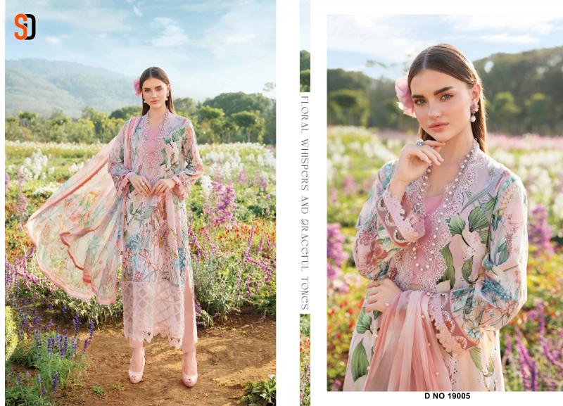 Shraddha Maria B Chikankari Vol 19 catalog Cotton Dupatta online pakistani plazzo suits