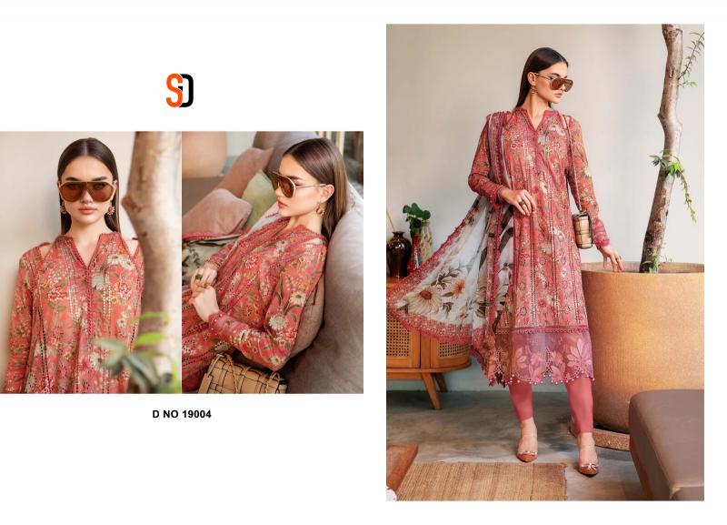 Shraddha Maria B Chikankari Vol 19 catalog Cotton Dupatta online pakistani plazzo suits