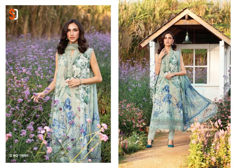Shraddha Maria B Chikankari Vol 19 catalog Cotton Dupatta online pakistani plazzo suits