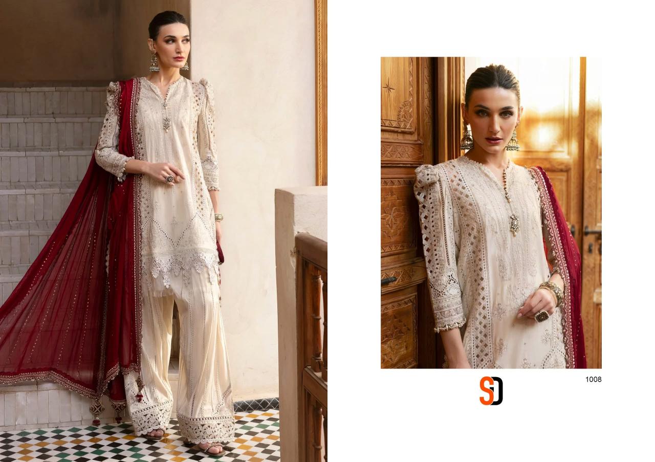 Shraddha Maria B Lawn Catalog Chiffon Dupatta pakistani lawn suit price in india