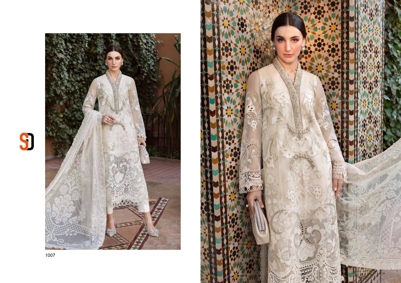 Shraddha Maria B Lawn Catalog Chiffon Dupatta pakistani lawn suit price in india