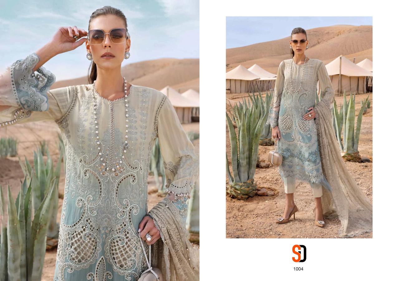 Shraddha Maria B Lawn Catalog Cotton Dupatta pakistani lawn suit collection