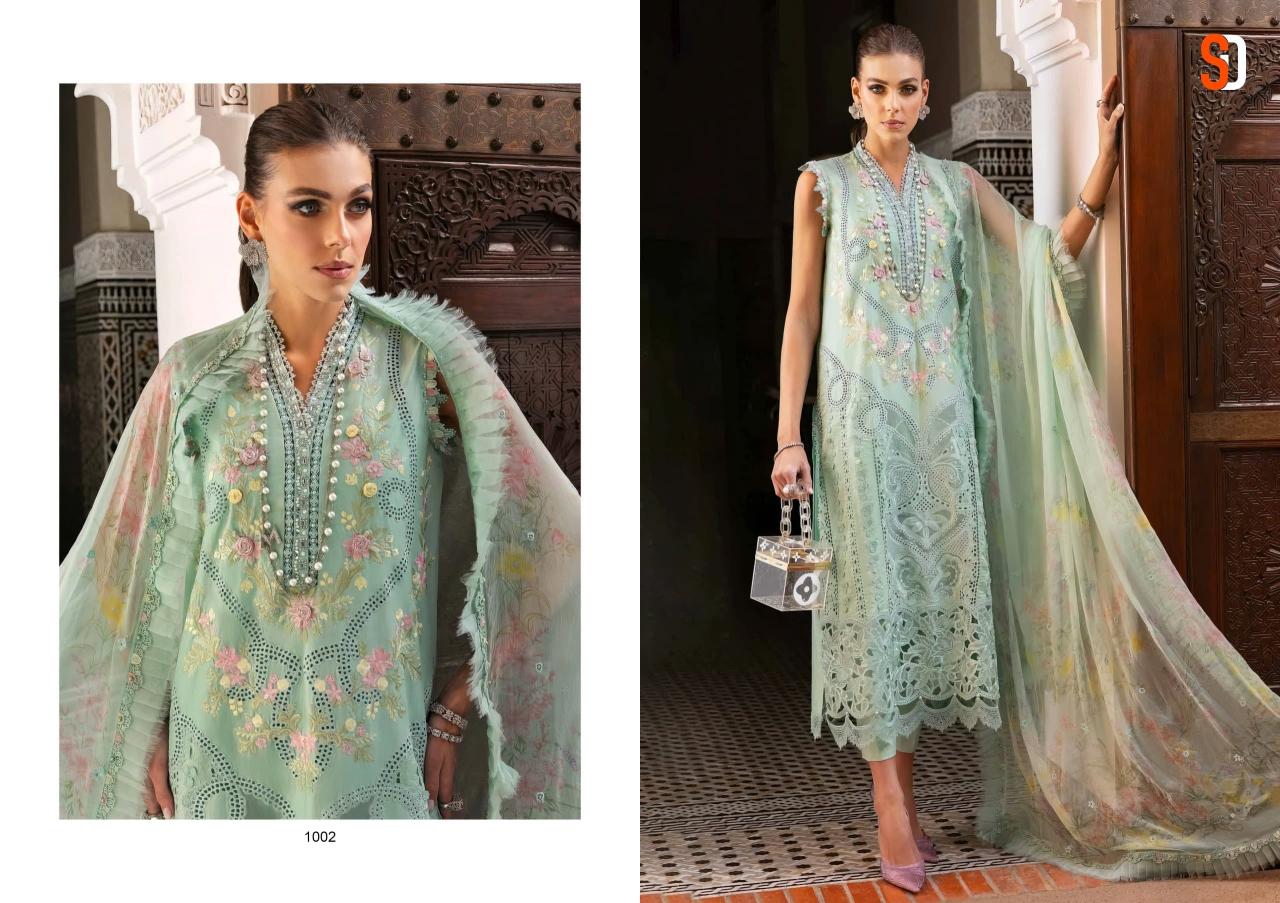 Shraddha Maria B Lawn Catalog Cotton Dupatta pakistani lawn suit collection