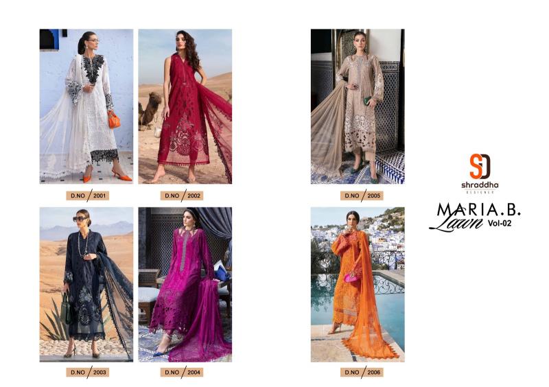 Shraddha Maria B Lawn Vol 2 Catalog pakistani sharara suit buy online