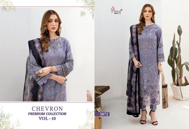 Shree Chevron Premium Collection Vol 10 Catalog Cotton Dupatta pakistani best salwar suits