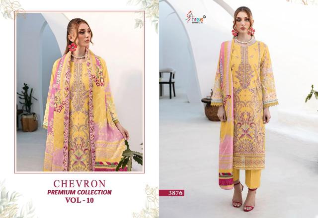 Shree Chevron Premium Collection Vol 10 Catalog Cotton Dupatta pakistani best salwar suits