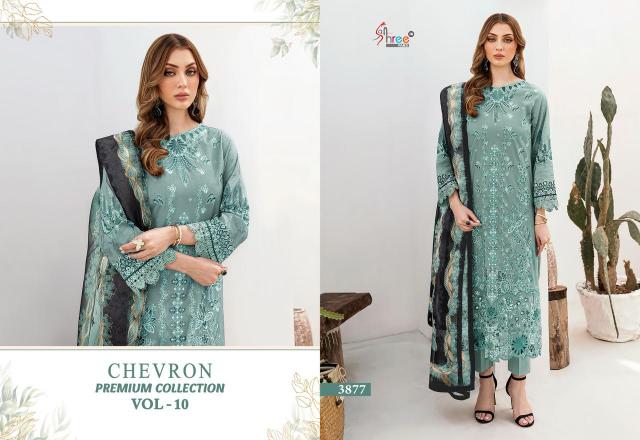 Shree Chevron Premium Collection Vol 10 Catalog Cotton Dupatta pakistani best salwar suits