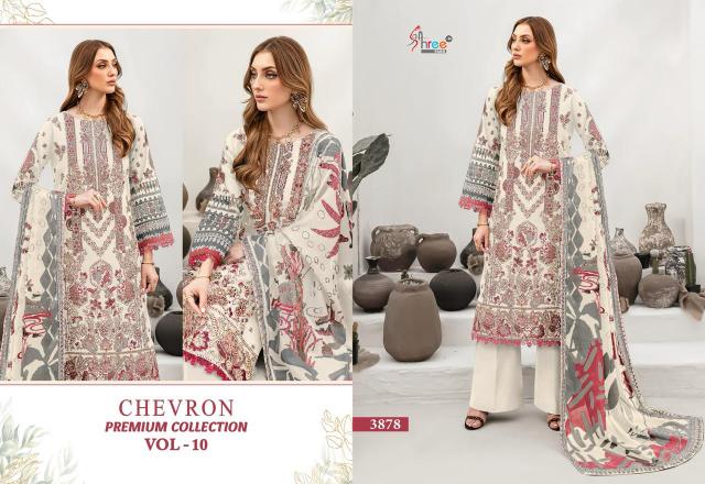 Shree Chevron Premium Collection Vol 10 Catalog Cotton Dupatta pakistani best salwar suits