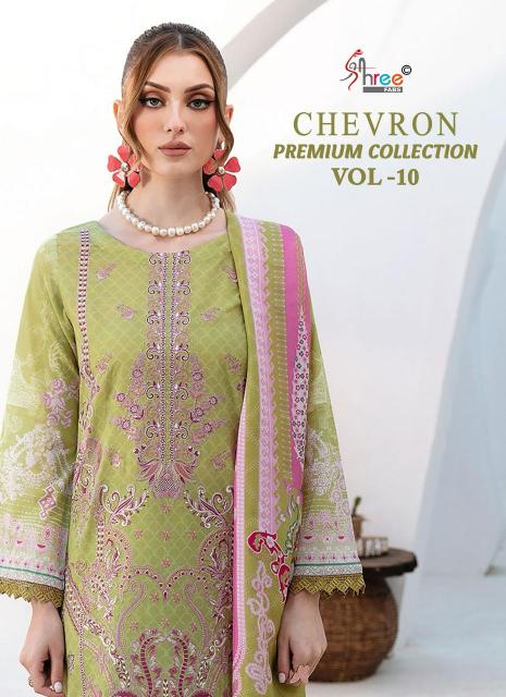 Shree Chevron Premium Collection Vol 10 Catalog Cotton Dupatta pakistani best salwar suits