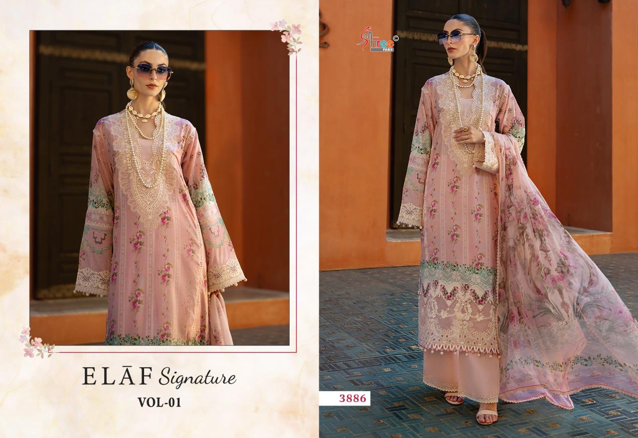 Shree Fabs Elaf Signature Vol 1 catalog Cotton Dupatta new pakistani designer suits 2025