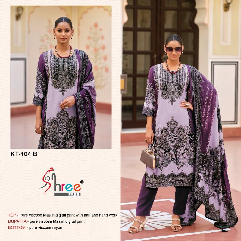 Shree Fabs KT 104 catalog ladies pakistani suit designs