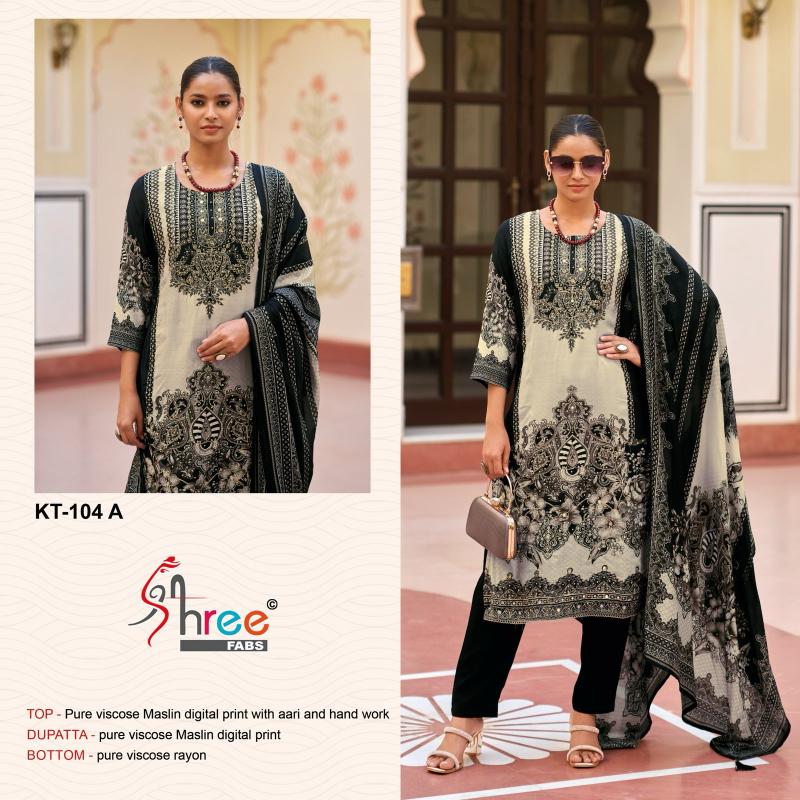 Shree Fabs KT 104 catalog ladies pakistani suit designs