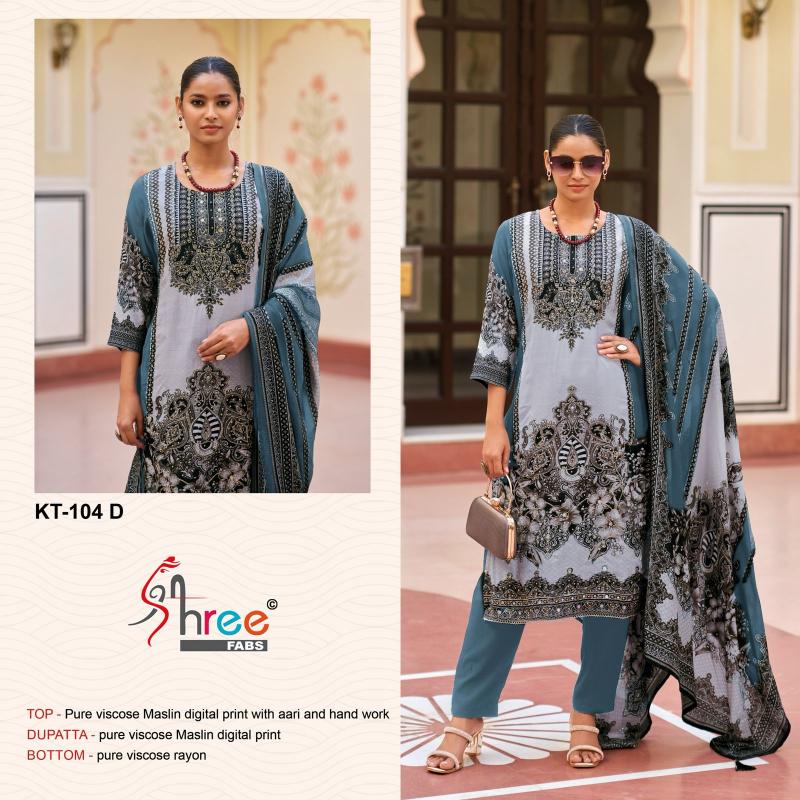Shree Fabs KT 104 catalog ladies pakistani suit designs