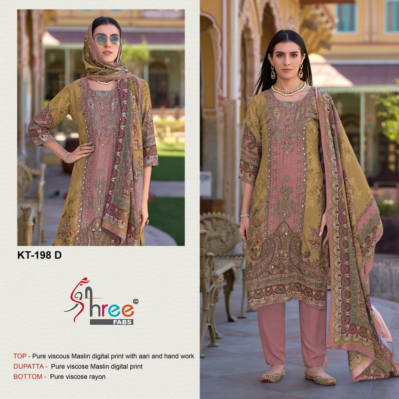 Shree Fabs KT 198 Catalog new pakistani dress suits