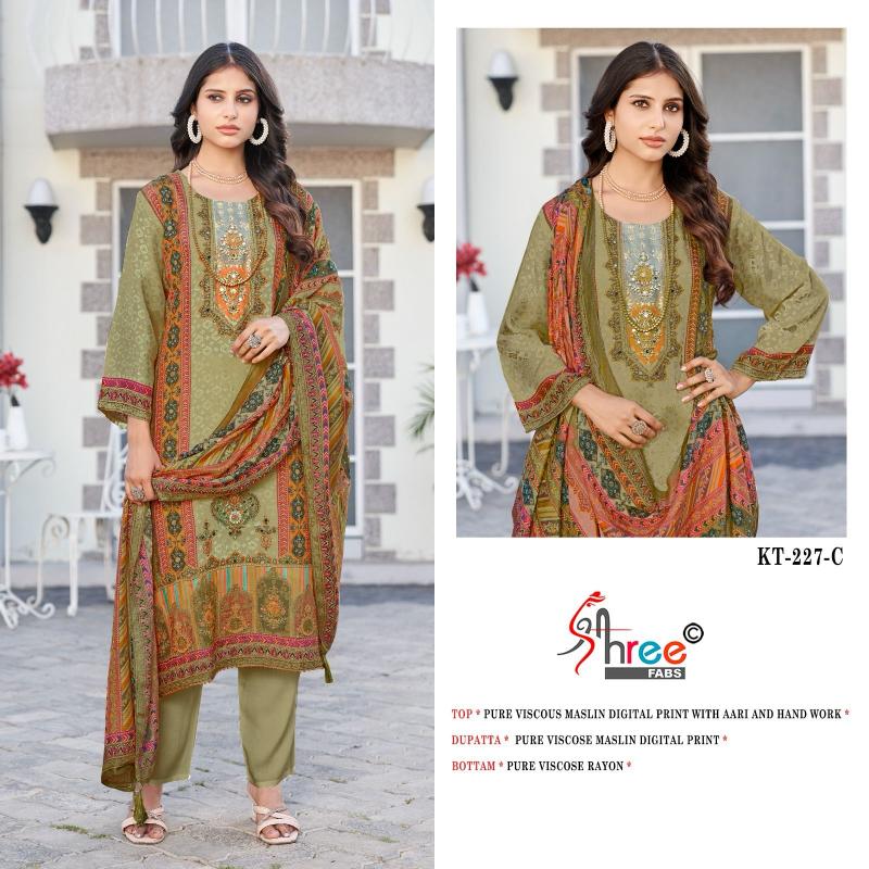 Shree Fabs KT 227 Catalog latest pakistani suits online shopping