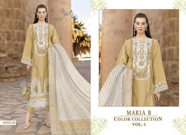 Shree Fabs Maria B Color Collection Vol 1 catalog Chiffon Dupatta female suits fabric online pakistani