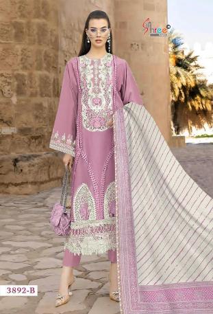 Shree Fabs Maria B Color Collection Vol 1 catalog Cotton Dupatta fancy pakistani suits with plazo