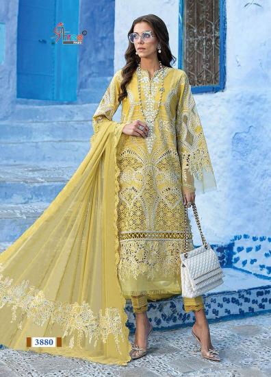 Shree Fabs Mariya B Luxury Lawn Collection Vol 1 catalog Chiffon Dupatta latest pakistani sharara suits