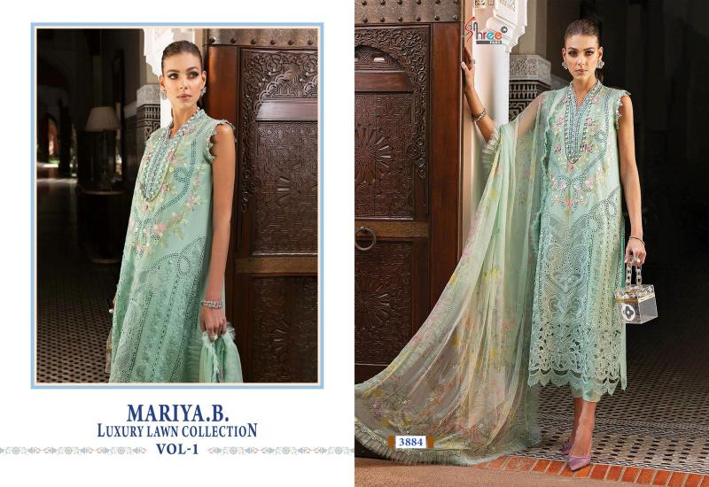 Shree Fabs Mariya B Luxury Lawn Collection Vol 1 catalog Cotton Dupatta latest pakistani punjabi suits images