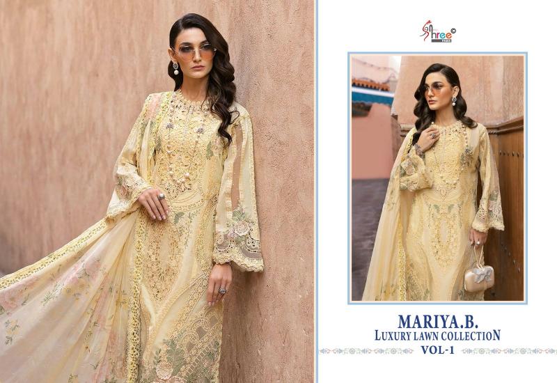 Shree Fabs Mariya B Luxury Lawn Collection Vol 1 catalog Cotton Dupatta latest pakistani punjabi suits images