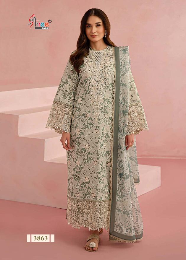 Shree Fabs Ombre Chikankari Lawn Collection Vol 1 catalog Chiffon Duppatta chennai salwar kameez wholesaler