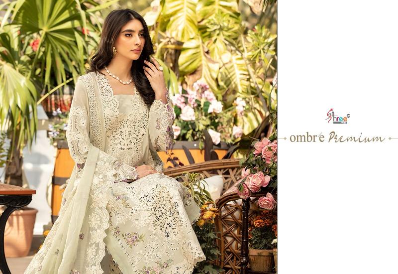 Shree Fabs Ombre premium catalog pakistani cotton embroidered suits