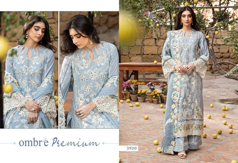 Shree Fabs Ombre premium catalog pakistani cotton embroidered suits