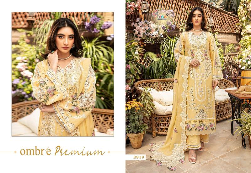 Shree Fabs Ombre premium catalog pakistani cotton embroidered suits