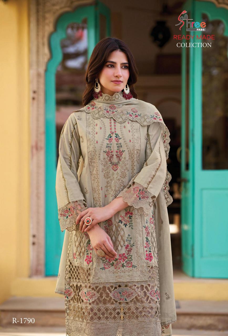 Shree Fabs R 1790 catalog pakistani crochet suits